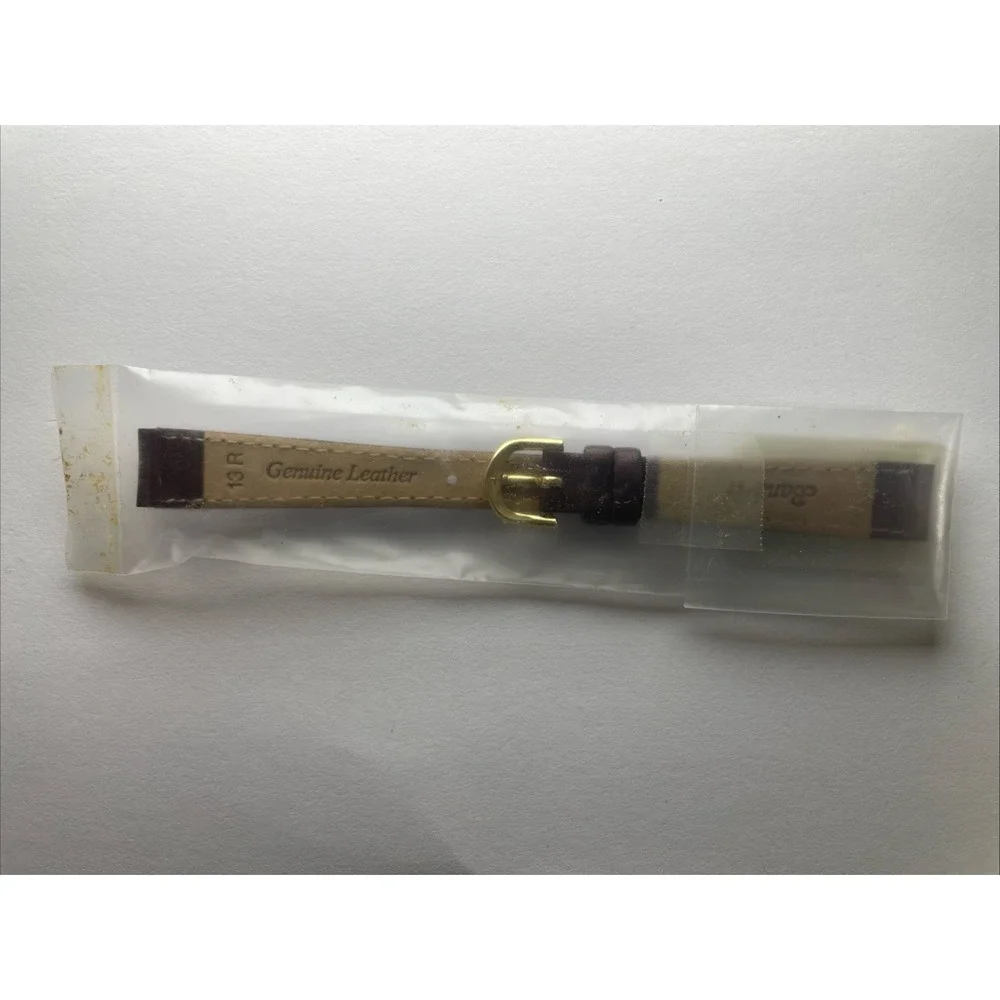 Band-it Watch Band Strap 13mm‎ 1/2 CalfSkin Brown Genuine Leather